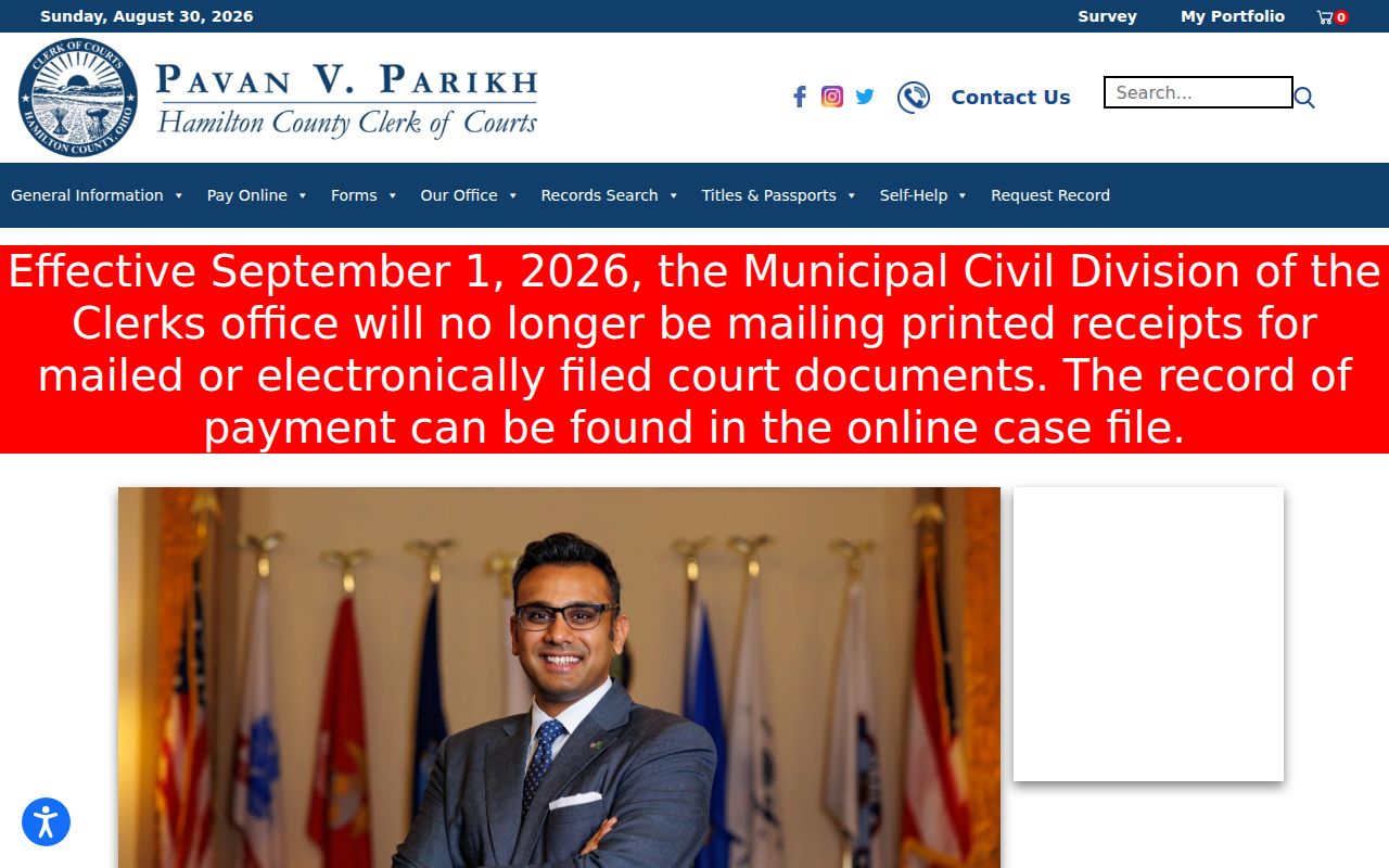 Delhi Township residents directory Hamilton County Clerk of Courts search