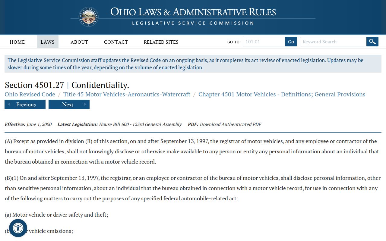 Delhi Township neighbors reference to Ohio motor-vehicle record privacy law