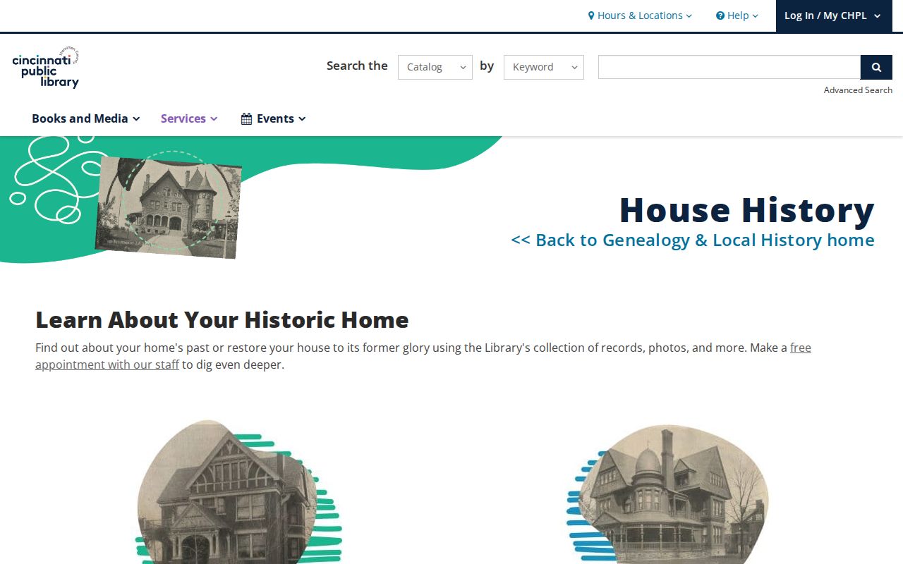 Delhi Township previous residents library house-history research workflow